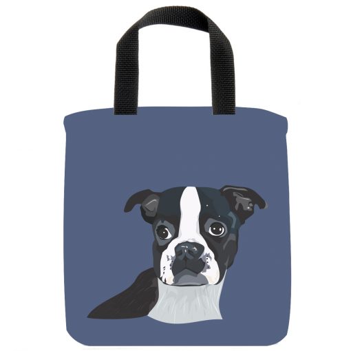 boston-terrier-dog-mini-tote-blue-recycled-materials-lunch-bag boston-terrier-dog-mini-tote-blue-recycled-materials-lunch-bag