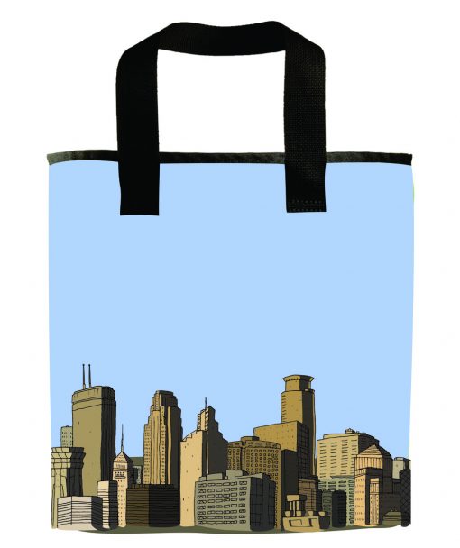 minneapolis-skyline-sky-downtown-grocery-bag-recycled-materials-minnesota minneapolis-skyline-sky-downtown-grocery-bag-recycled-materials-minnesota
