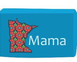Minnesota Mama Utility Bag in blue