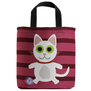 The Kitty Cat Kids Tote-white is cute and functional.